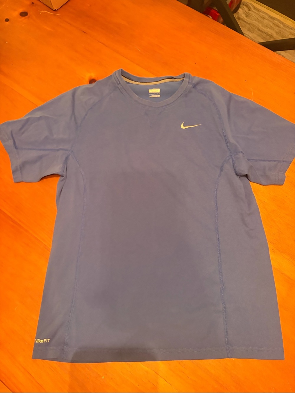 Nike Light Blue Short Sleeve Dri-FIT Athletic Tee
